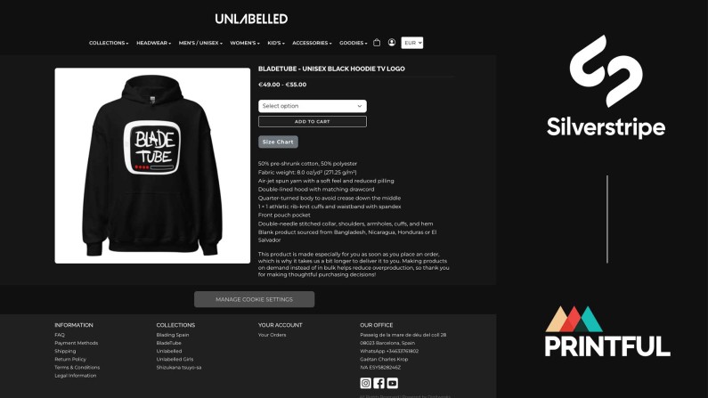 Unlabelled Store SilverShop Printful